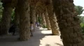Gaudi's stone columns sculptures in Park Guell, Barcelona 4k or 4k+ Resolution