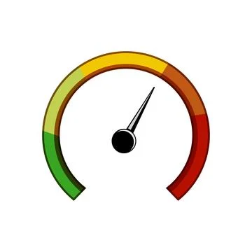 Gauge speedometer cartoon vector illustration Stock Illustration