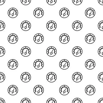 Gauge speedometer pattern illustrating measurement and scale Stock Illustration