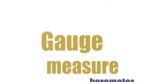 Gauge Word Cloud Animated On White Background Stock Footage 107215102