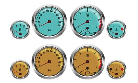 Gauges car Stock Illustration