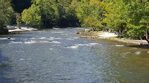 Gauley River cherry river 스톡 사진