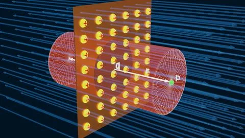 Gaussian surface plane sheet Stock Illustration