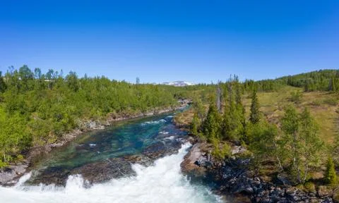 Gausta waterfall Stock Photos