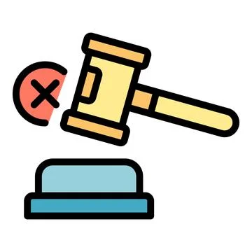 Gavel control icon vector flat 스톡 일러스트
