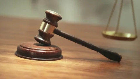 Gavel in courtroom Stock Footage 78562953