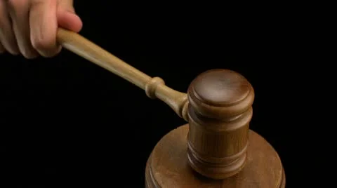 Gavel, Slow Motion Stock Footage 9290037
