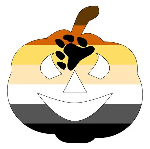 Gay bear pride flag in vector format. Stock Illustration
