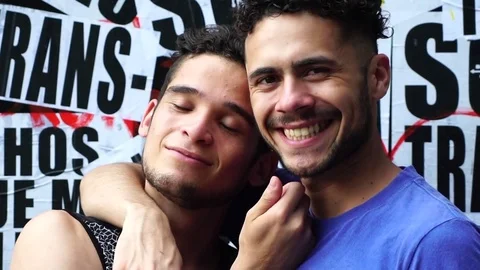 Gay Boys Looking at the Camera Stock Footage 84079487