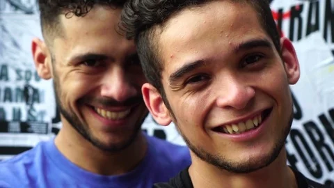Gay Boys Looking at the Camera Stock Footage 84079748