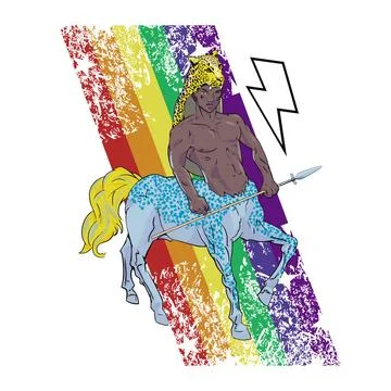 Gay centaur Stock Illustration