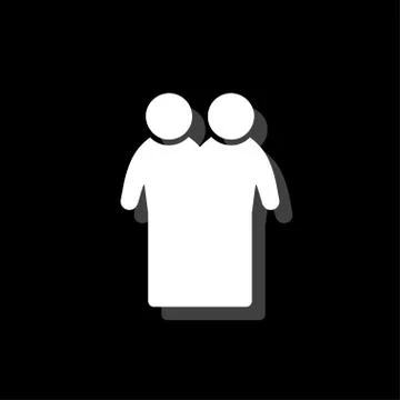 Gay icon flat Stock Illustration