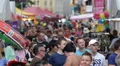 Gay Lesbian Association Klust Cologne Pride 2014 People Crowd Moving City Street HD Footage