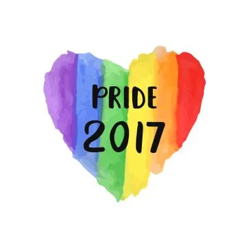 Gay Pride 2017 creative poster Stock Illustration