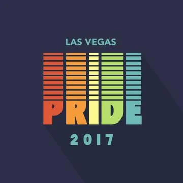 Gay Pride 2017 creative poster rainbow flag 스톡 일러스트