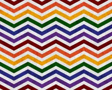 Gay pride colors in a zigzag pattern background Stock Illustration