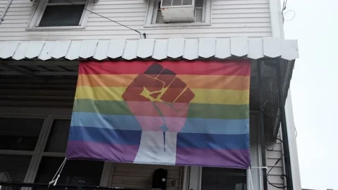 Gay Pride Flag Stock Footage 176326825
