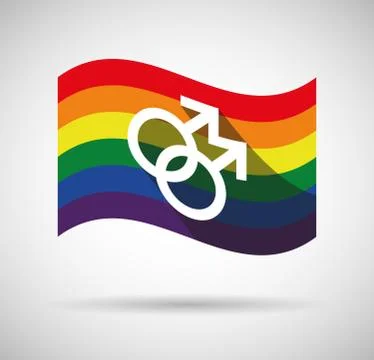 Gay pride flag 스톡 일러스트