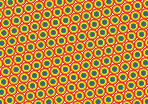 Gay pride flag pattern Stock Illustration