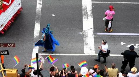 Gay Pride March 2011 스톡 동영상 7344926