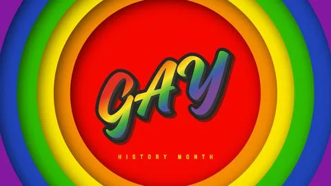Gay Pride Month. Poster idea for the celebration of the historic month of pri Stock Illustration