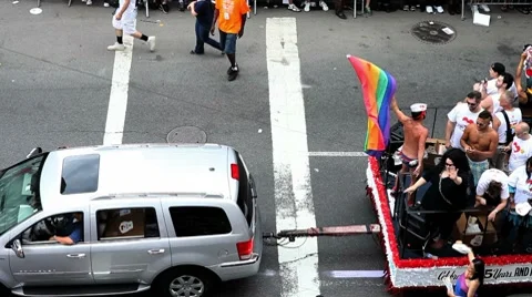 Gay Pride Parade 스톡 동영상 7347868