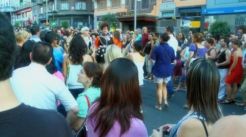 Gay pride parade Video stock 8677760