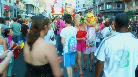Gay pride parade Video stock 8677804
