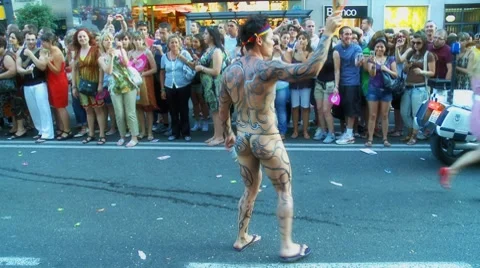 Gay pride parade Video stock 8677832