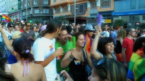 Gay pride parade Video stock 8677871
