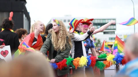 Gay Pride Parade 스톡 동영상 37097709