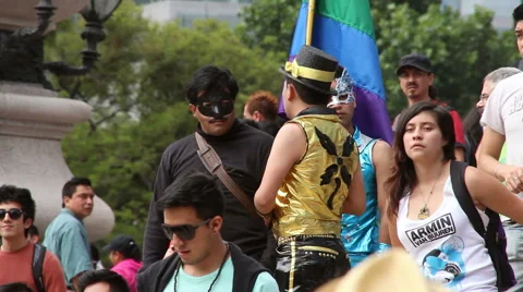Gay pride parade Stock Footage 40061491