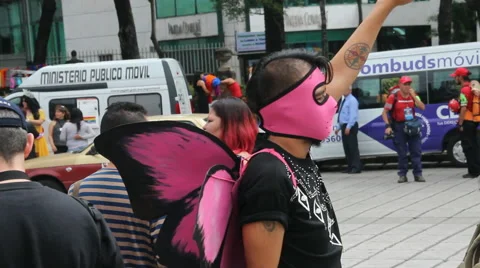 Gay pride parade Video stock 40061593