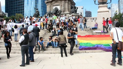Gay pride parade Video stock 40065546