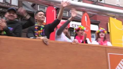 Gay Pride parade in Toronto Stock Footage 51665586
