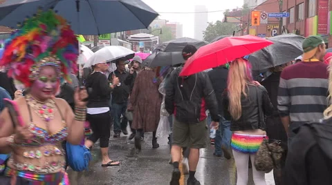 Gay Pride parade in Toronto Stock Footage 51670911