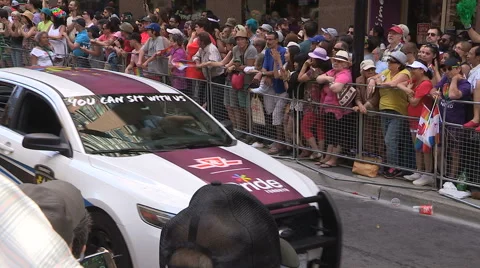 Gay Pride parade in Toronto Stock Footage 64807530