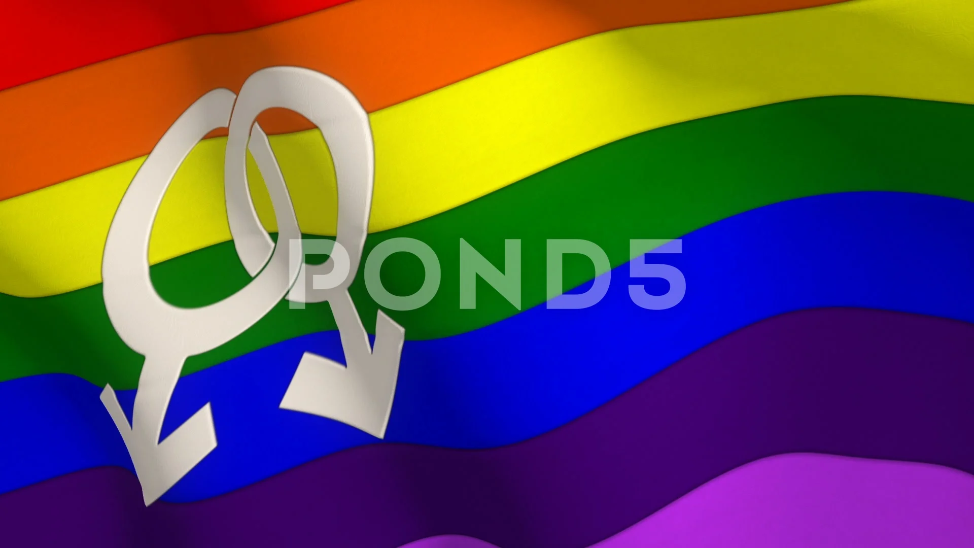 gay pride rainbow flag symbol