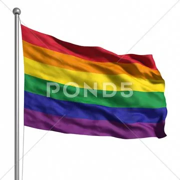 Gay pride / rainbow flag Stock Illustration