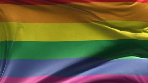 Gay pride Rainbow Flag Loop Stock Footage 116070037