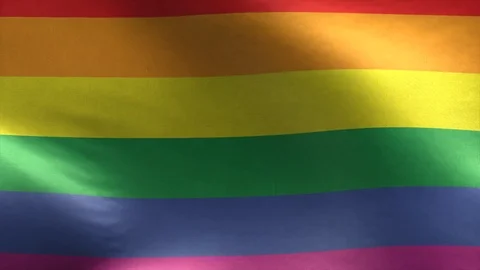 Gay pride Rainbow Flag Loop Stock Footage 116070359