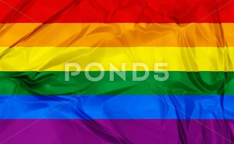 Gay Pride Rainbow Flag Stock Photos