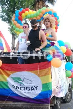 Gay Pride Salerno, South Italy, May 26, 2018. Stock Photos