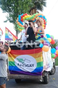 Gay Pride Salerno, South Italy, May 26, 2018. Stock Photos