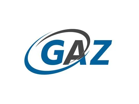 GAZ initial letter logo design, vector template Stock Illustration