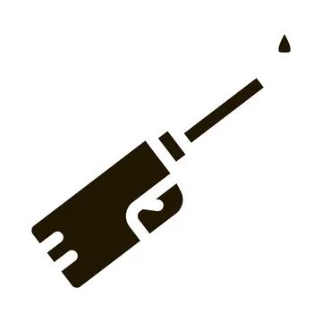 Gaz lighter icon Vector Glyph Illustration Stock Illustration