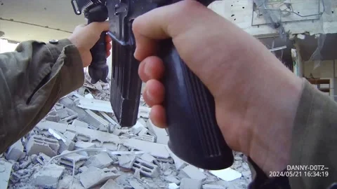 Gaza: The troops of the 98th Division completed their mission in eastern Jab... Stock Footage 276615686