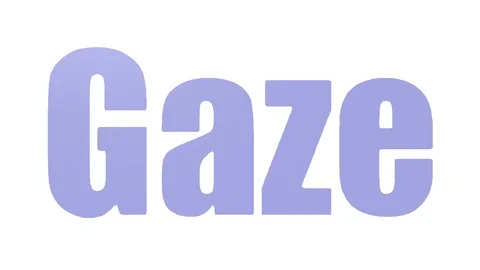 Gaze Animated Wordcloud Isolated Stock Footage 107245804