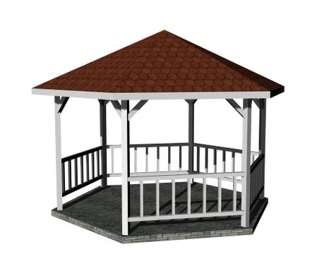 Gazebo Stock Illustration
