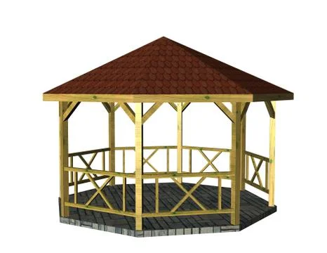 Gazebo Stock Illustration